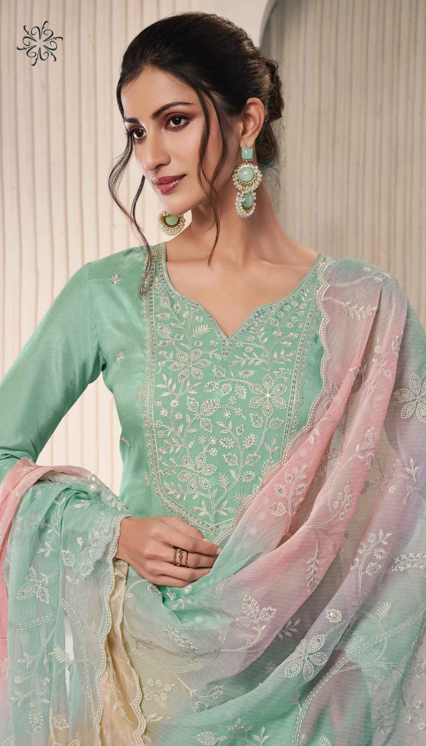 Vinay Kuleesh Ombre Moonga Silk Dress Material Wholesale Price ( 4 Pcs Catalog )