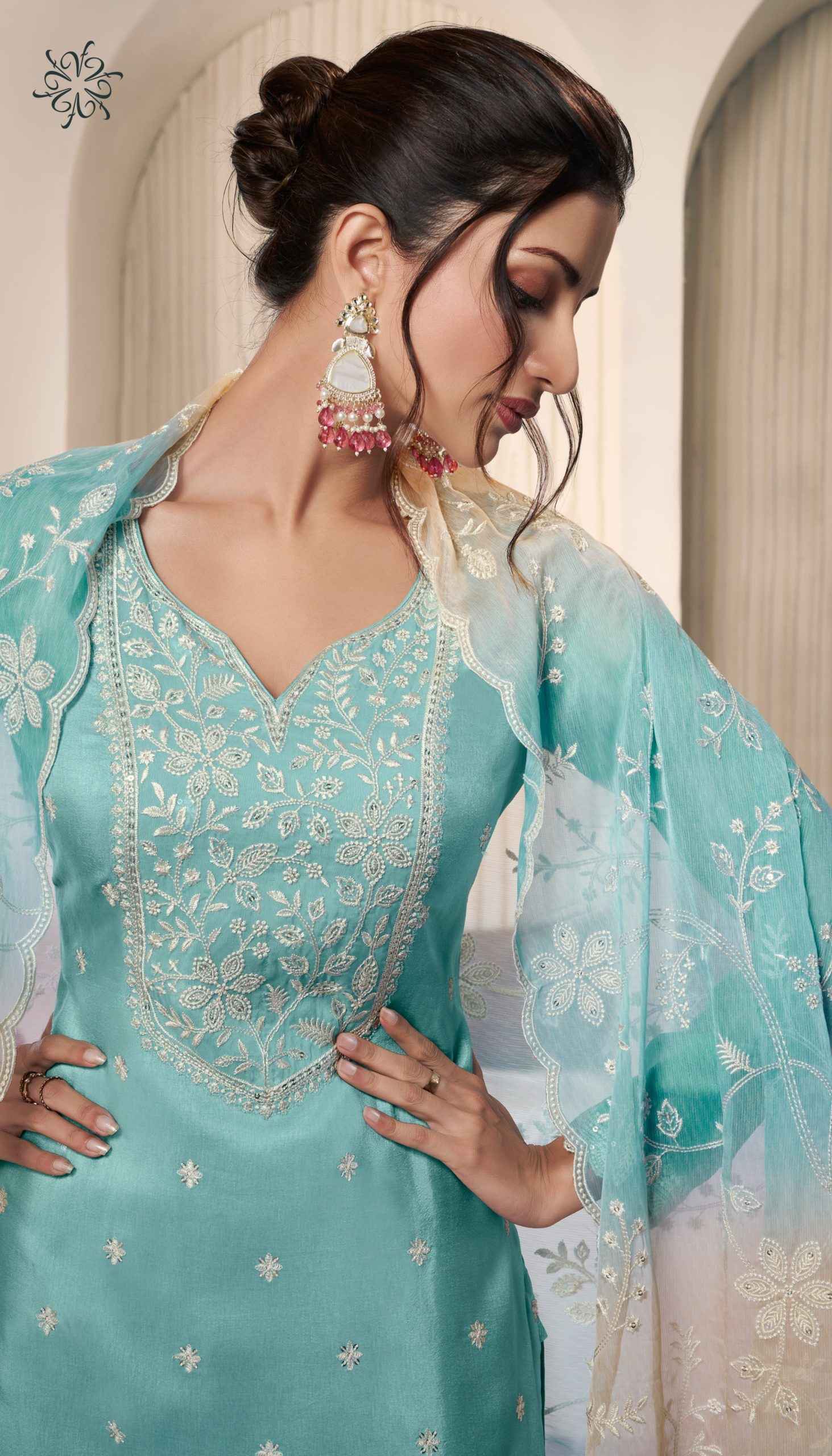 Vinay Kuleesh Ombre Moonga Silk Dress Material Wholesale Price ( 4 Pcs Catalog )