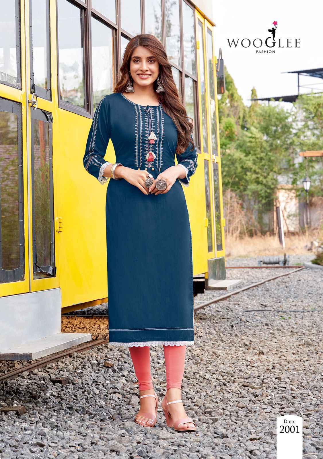 Wooglee Ananya Rayon Kurti Wholesale Price ( 4 Pcs Catalog )