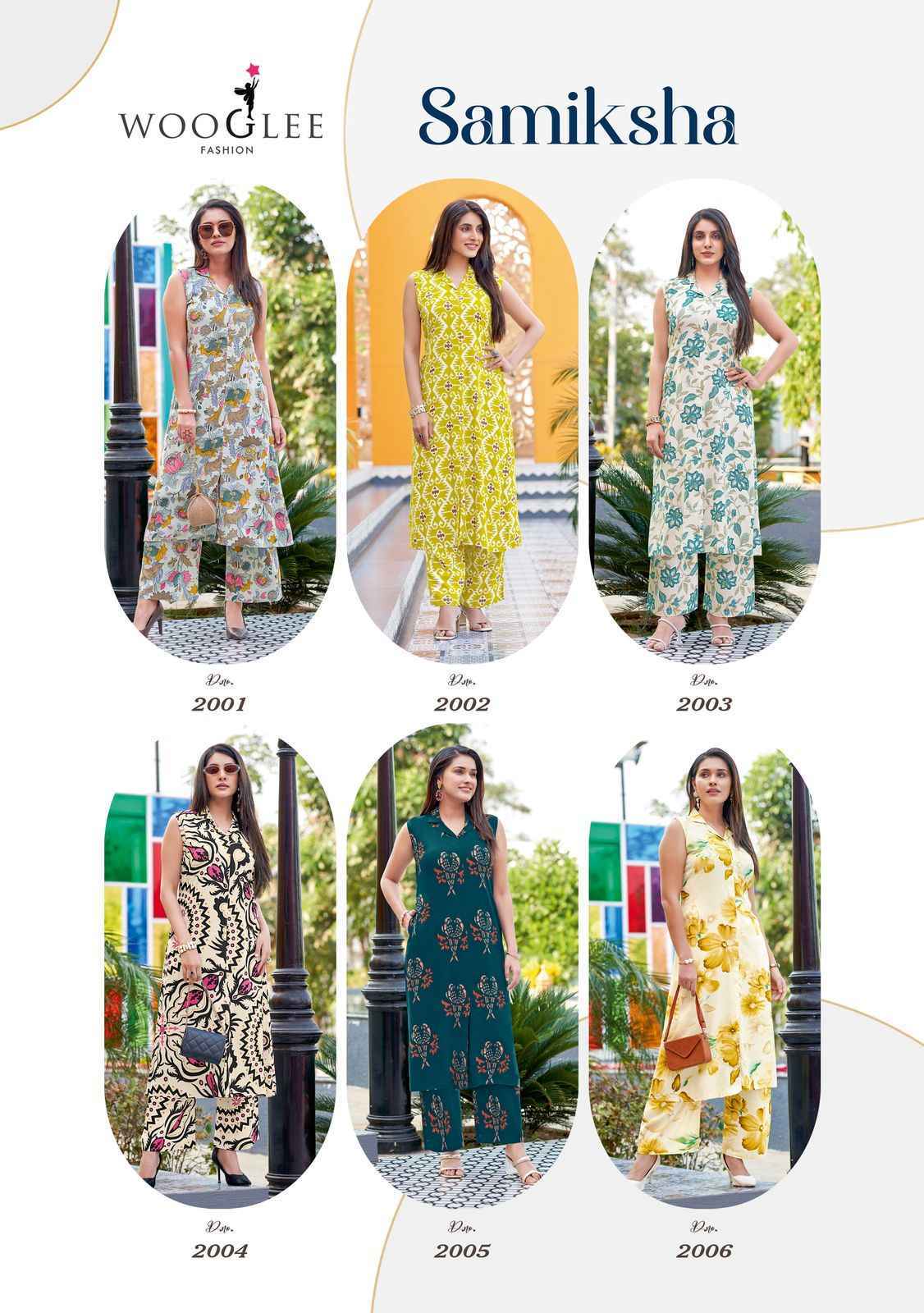 Wooglee Samiksha Rayon Kurti With Bottom Set Wholesale Price ( 6 Pcs Catalog )