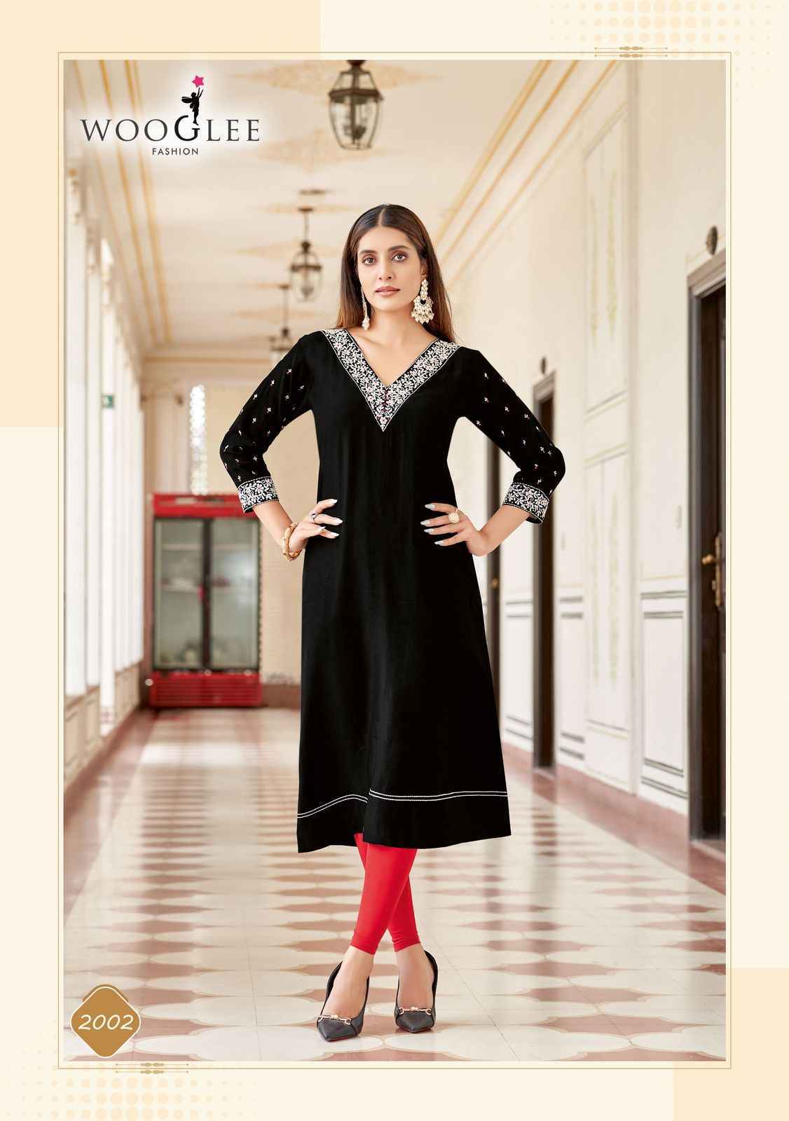 Wooglee Veera Rayon Kurti Set Wholesale Price ( 4 Pcs Catalog )