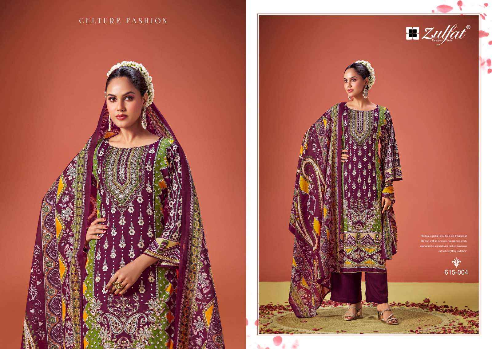 ZULFAT DESIGNER SUITS AAYAT VOL 11 VISCOSE FANCY SUIT WHOLESALE PRICE ( 6 PCS CATALOG )