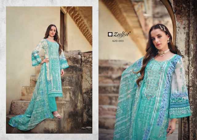 Zulfat Gulnaaz Cotton Dress Material Wholesale Price ( 8 Pcs Catalog )