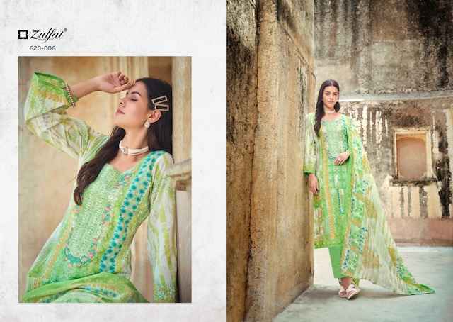 Zulfat Gulnaaz Cotton Dress Material Wholesale Price ( 8 Pcs Catalog )