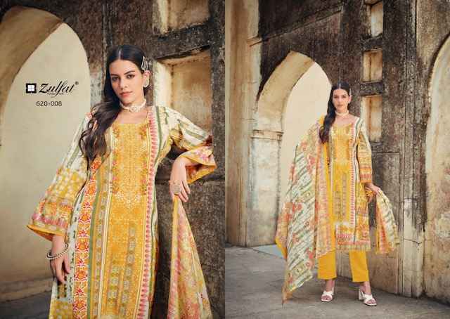 Zulfat Gulnaaz Cotton Dress Material Wholesale Price ( 8 Pcs Catalog )