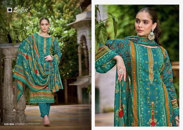 Zulfat Sahifaa Viscouse Dress Material Wholesale Price ( 6 Pcs Catalog )