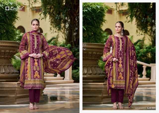 Zulfat Sahifaa Viscouse Dress Material Wholesale Price ( 6 Pcs Catalog )