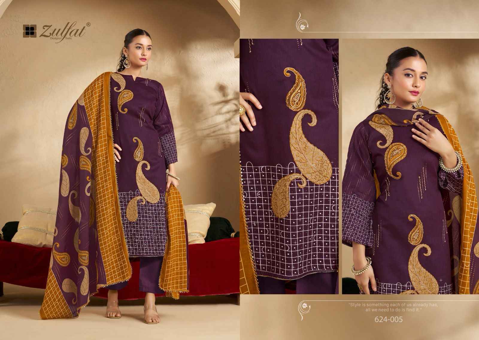 Zulfat Sangini Vol 5 Jam Cotton Dress Material Wholesale Price ( 6 Pcs Catalog )