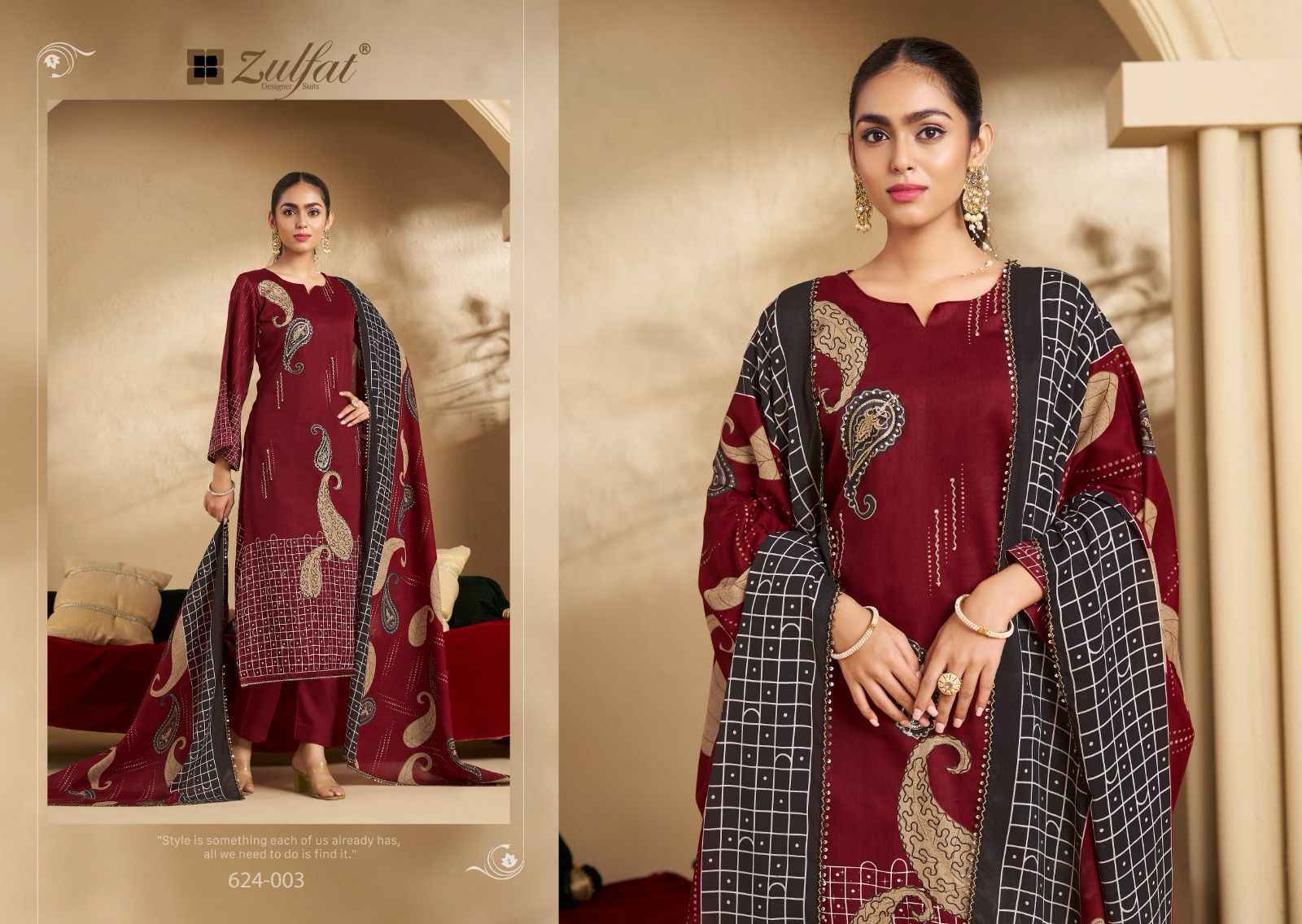 Zulfat Sangini Vol 5 Jam Cotton Dress Material Wholesale Price ( 6 Pcs Catalog )