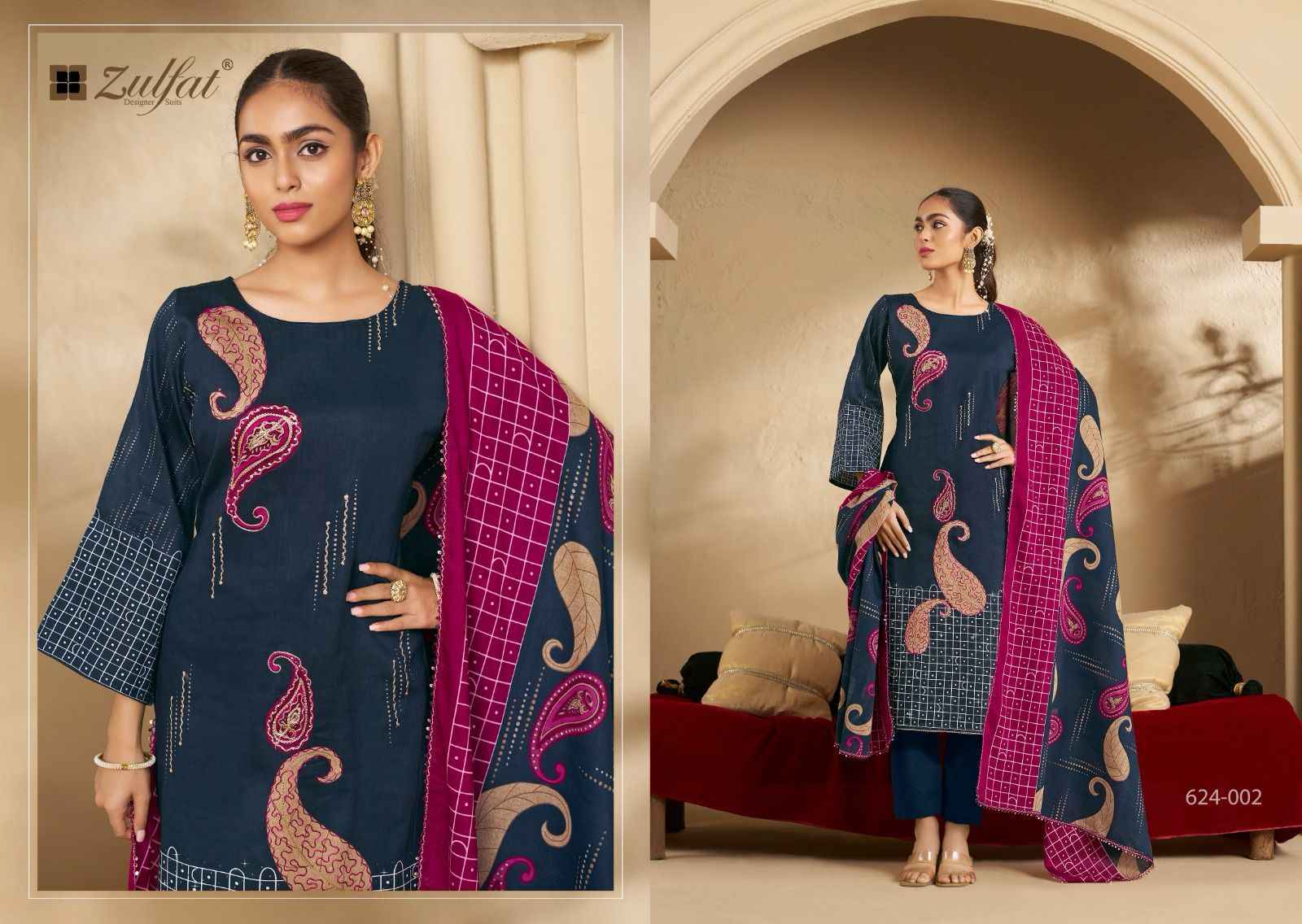 Zulfat Sangini Vol 5 Jam Cotton Dress Material Wholesale Price ( 6 Pcs Catalog )