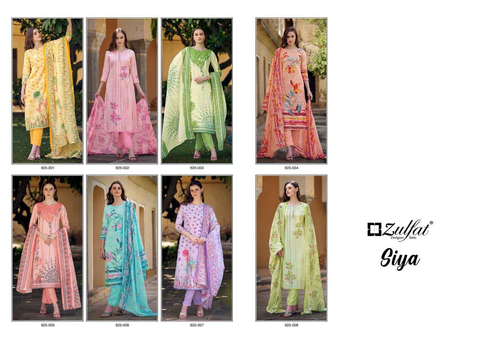 Zulfat Siya Cotton Dress Material Wholesale Price ( 8 Pcs Catalog )