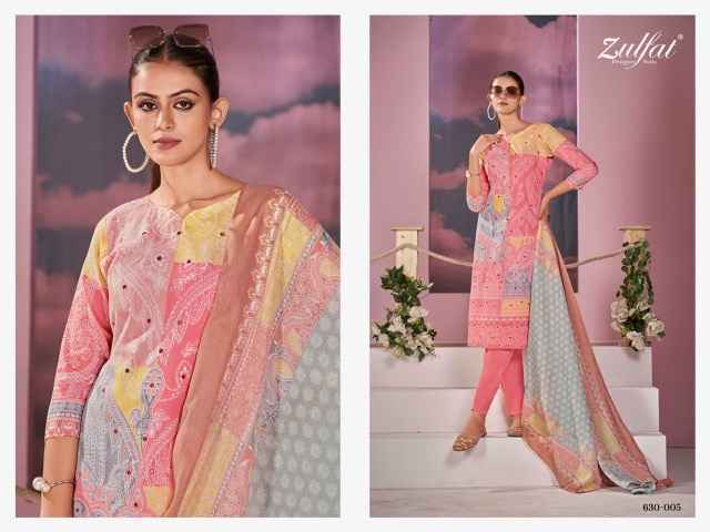 Zulfat Summer Breeze Cotton Dress Material Wholesale Price ( 6 Pcs Catalog )