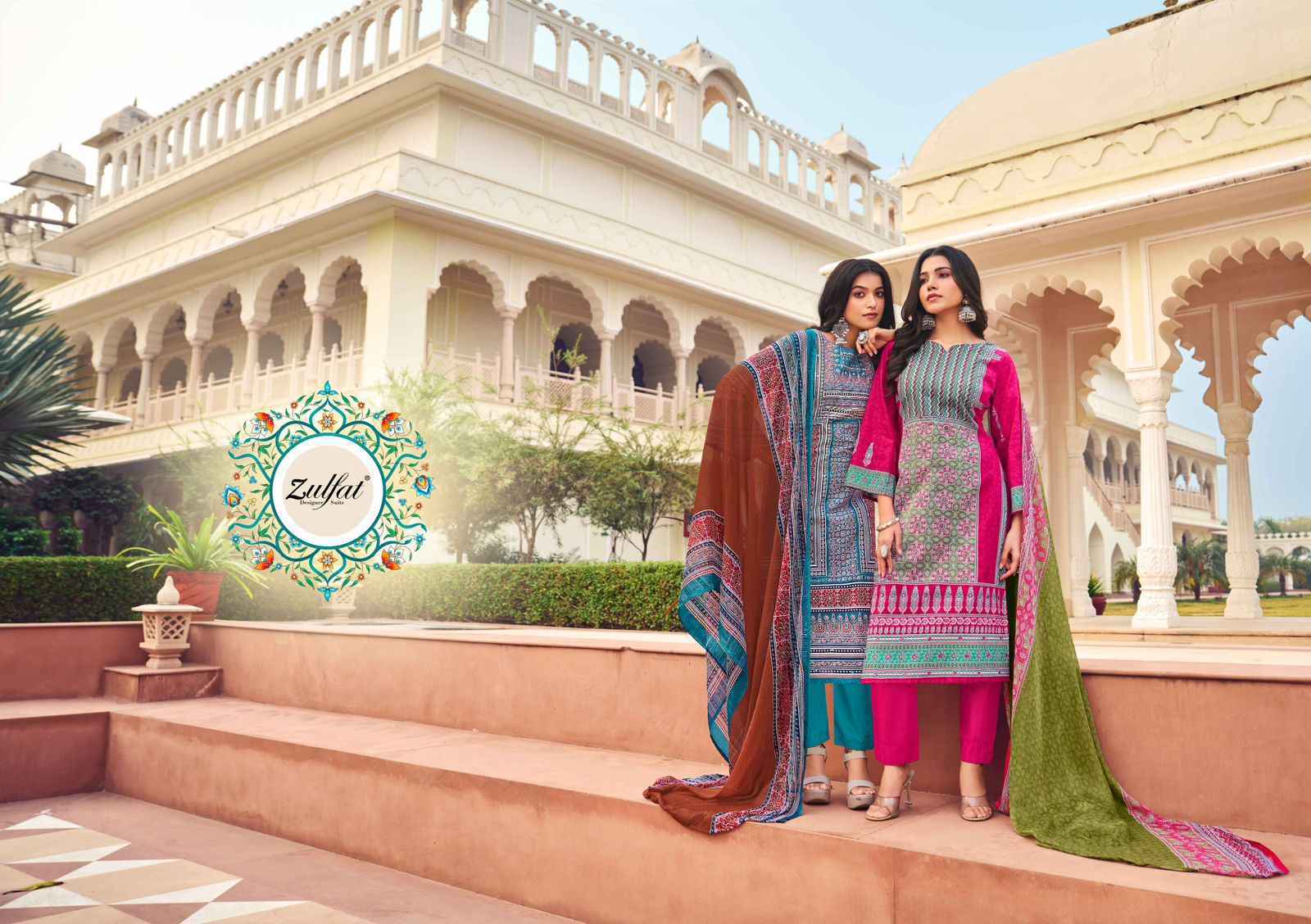 Zulfat Zeeshan Cotton Dress Material Wholesale Price ( 8 Pcs Catalog )