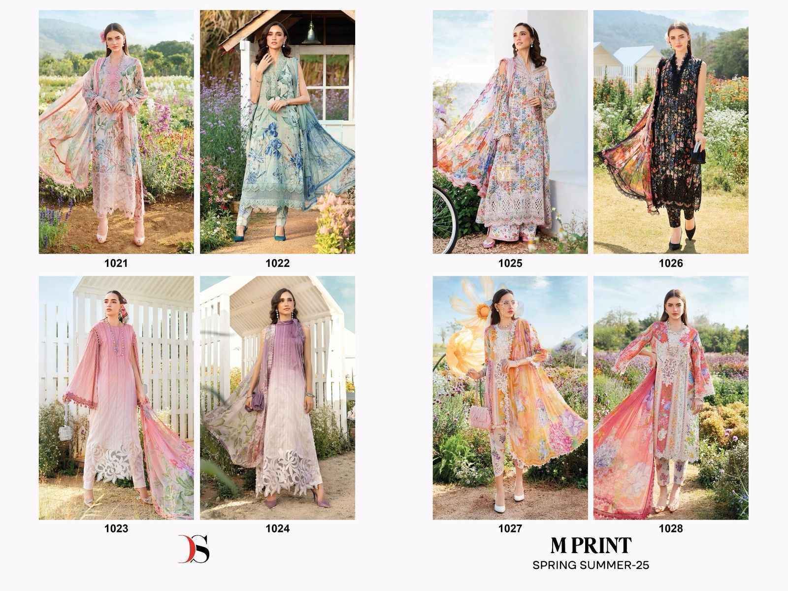 Deepsy Suits M Print Spring Summer Vol-25 Cotton Dress Material (8 Pcs Cataloue)