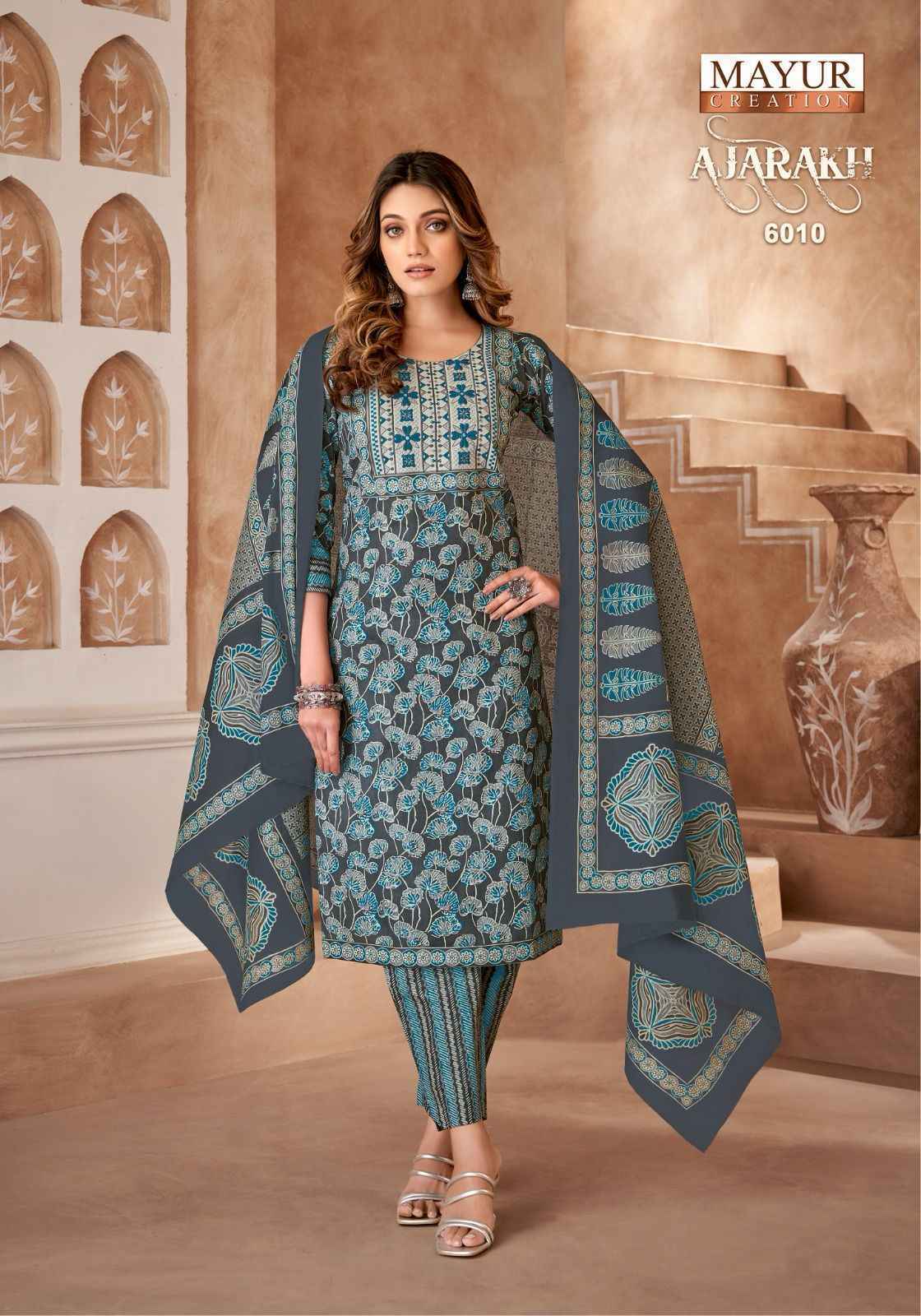 Mayur Creation Ajarakh Vol 6 Readymade Cotton Dress Wholesale Price ( 10 Pcs Catalog )