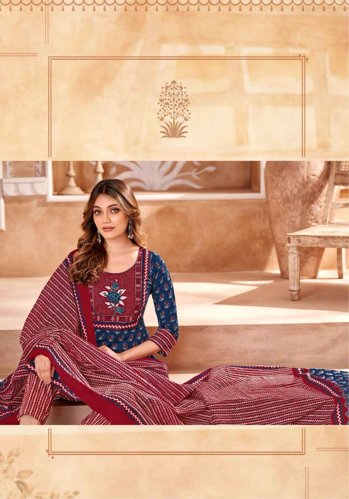 Mayur Creation Ajarakh Vol 6 Readymade Cotton Dress Wholesale Price ( 10 Pcs Catalog )