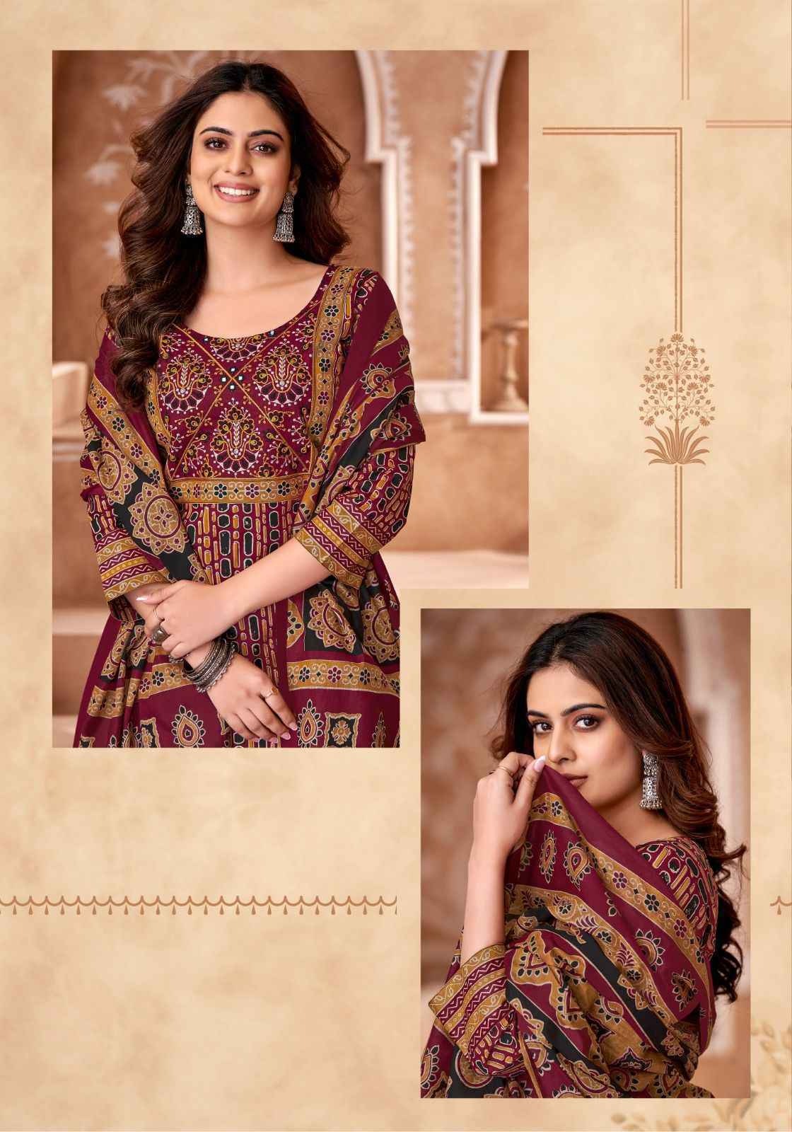 Mayur Creation Ajarakh Vol 6 Readymade Cotton Dress Wholesale Price ( 10 Pcs Catalog )