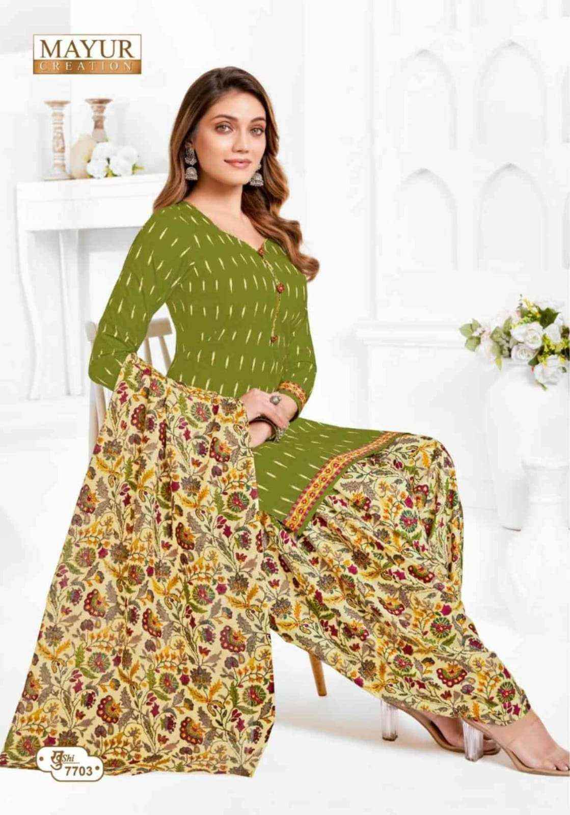 Mayur Khushi Vol 77 Cotton Dress Material Wholesale Price ( 24 Pcs Catalog )