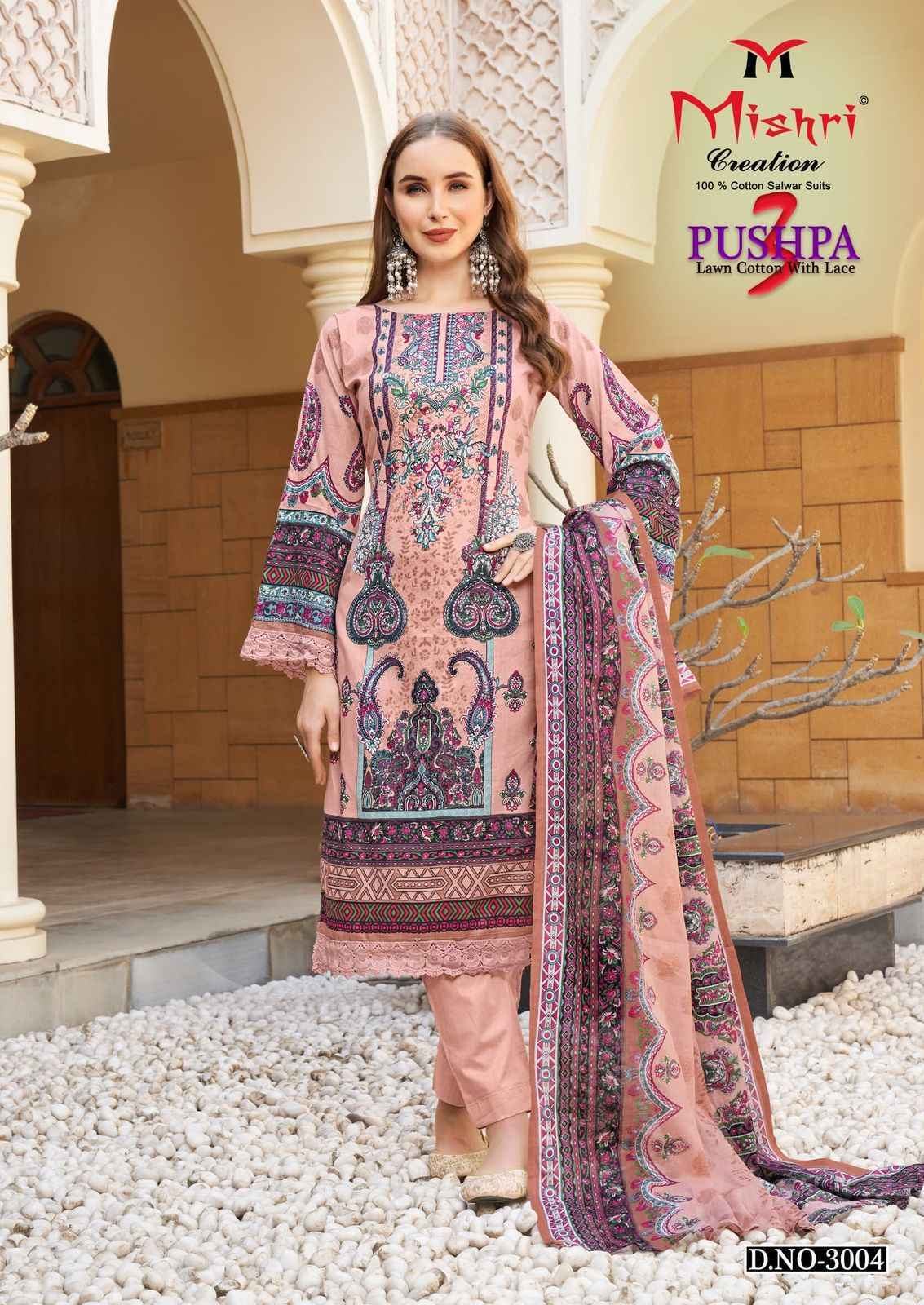 Mishri Creation Pushpa Vol 3 Cotton Dress Material Wholesale Price ( 6 Pcs Catalog )