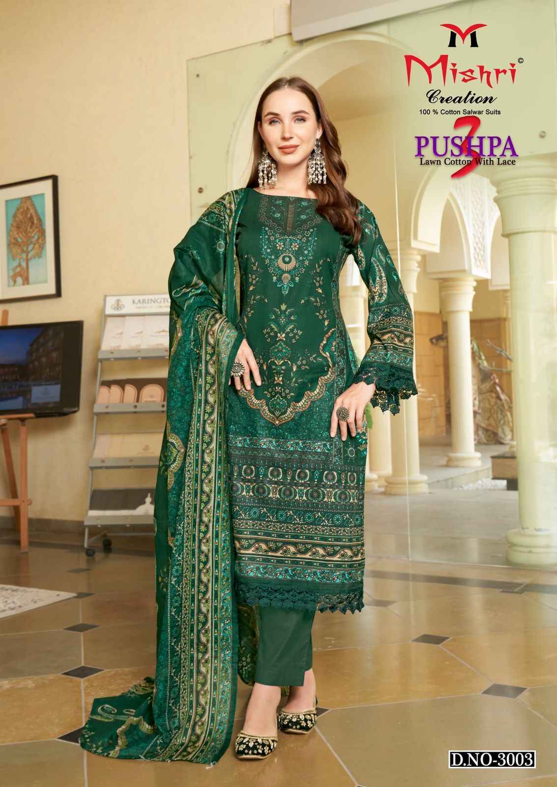 Mishri Creation Pushpa Vol 3 Cotton Dress Material Wholesale Price ( 6 Pcs Catalog )