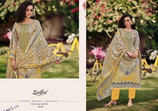 Zulfat Gulzar Cotton Dress Material Wholesale Price ( 8 Pcs Catalog )