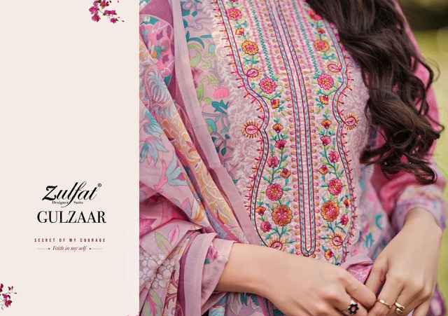 Zulfat Gulzar Cotton Dress Material Wholesale Price ( 8 Pcs Catalog )