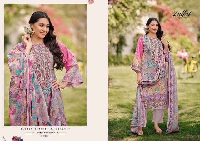 Zulfat Gulzar Cotton Dress Material Wholesale Price ( 8 Pcs Catalog )